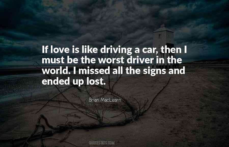 Love In Car Quotes #1260378