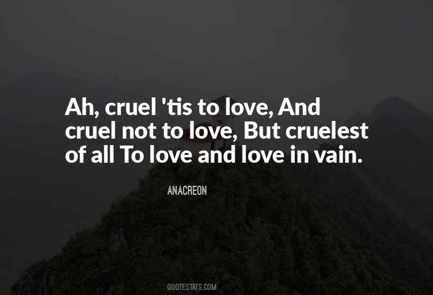 Love In Vain Quotes #437875