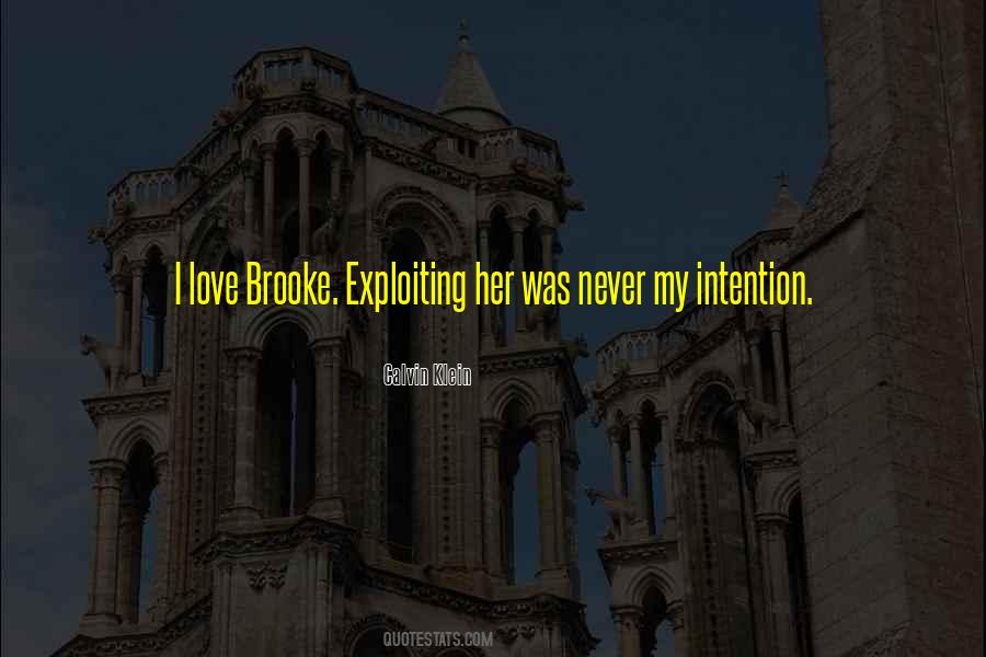 Love Intention Quotes #1427083