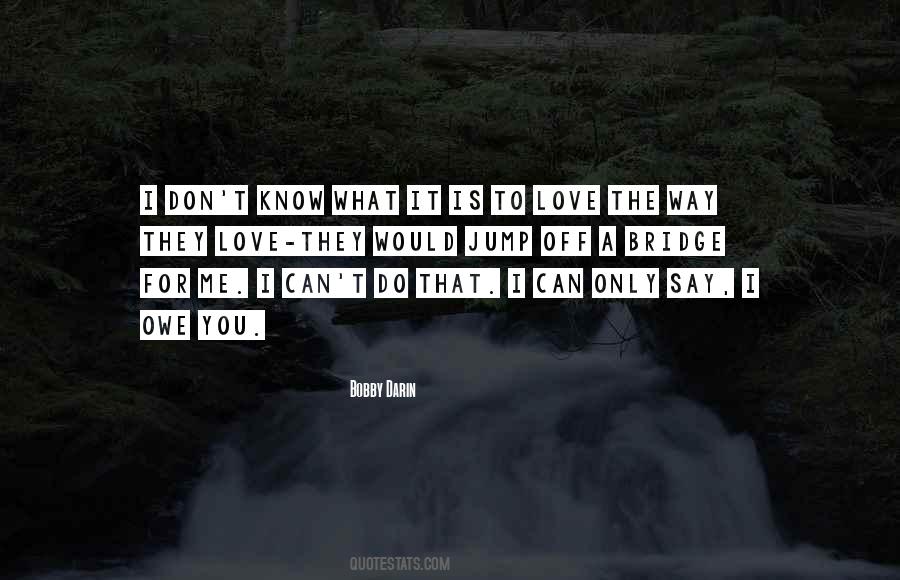 Love Is A Bridge Quotes #831259