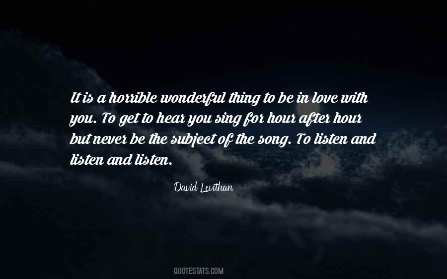 Love Is A Wonderful Thing Quotes #1745853
