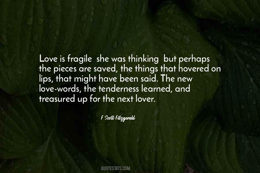 Love Is Fragile Quotes #1583792