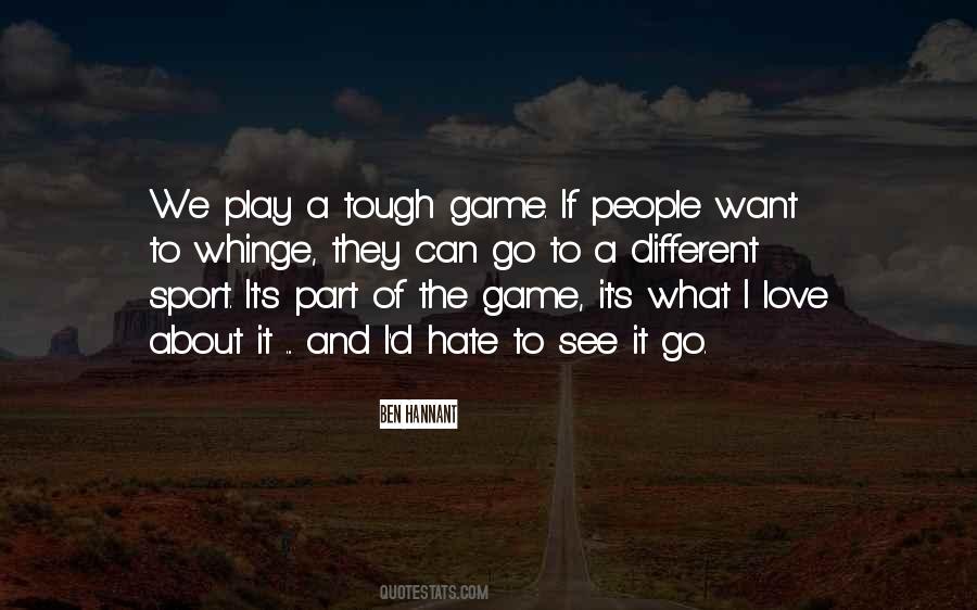 Love Is Just A Game Quotes #22286