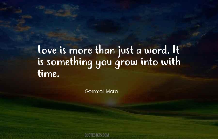 Love Is Just A Word Quotes #1159565