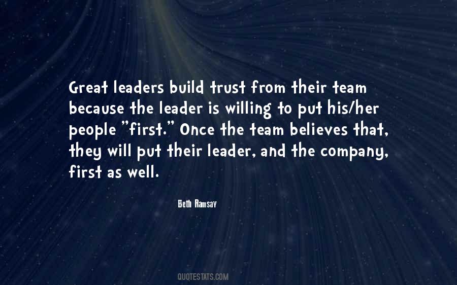 Quotes About Team Leaders #1489366