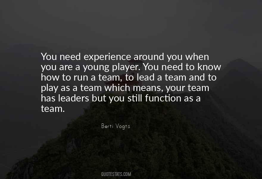 Quotes About Team Leaders #314154