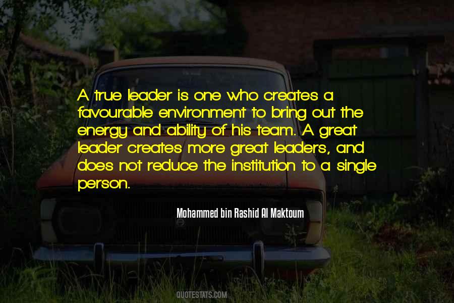 Quotes About Team Leaders #93791