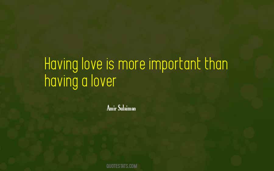 Love Is More Quotes #1078380