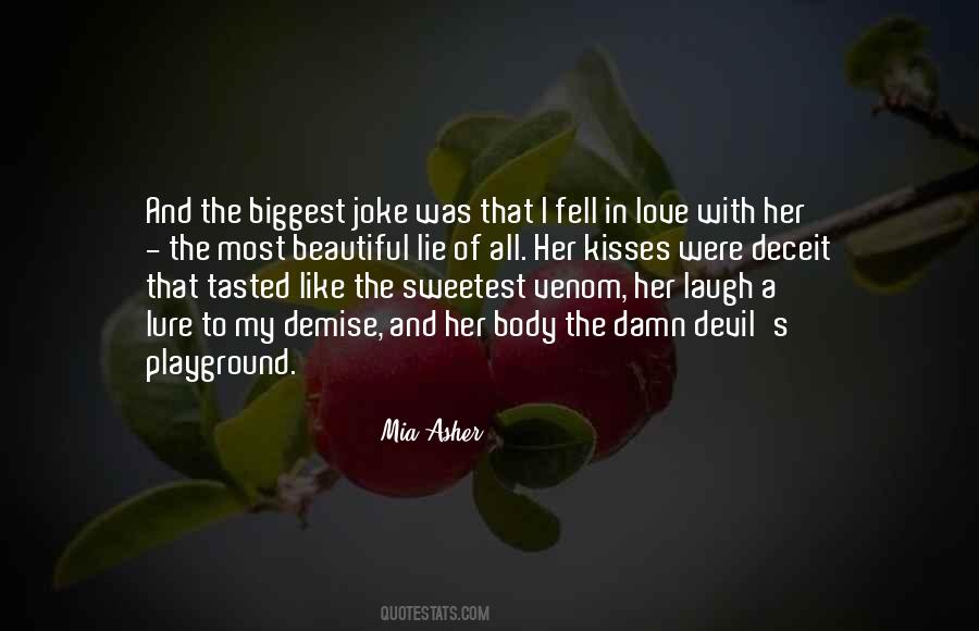 Love Is Not A Joke Quotes #651241