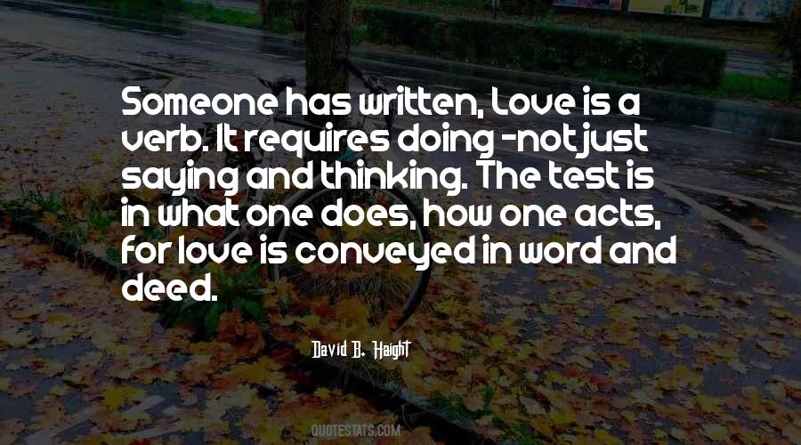 Love Is Not A Word Quotes #716219