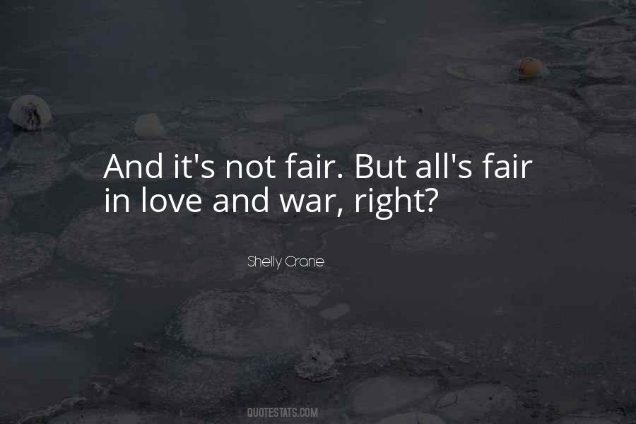 Love Is Not Fair Quotes #63861