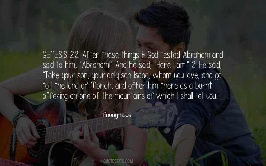 Love Is Tested Quotes #1838185