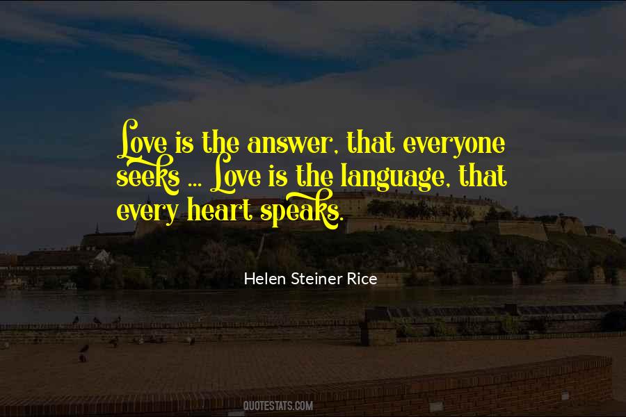 Love Is The Answer Quotes #1768508