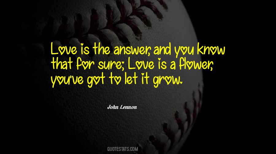Love Is The Answer Quotes #1873694
