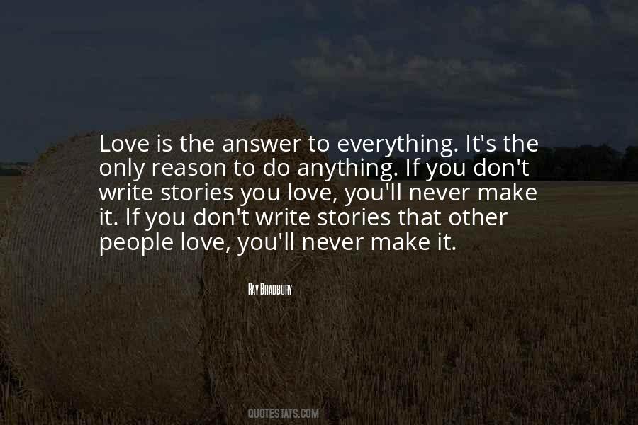 Love Is The Only Answer Quotes #1289190