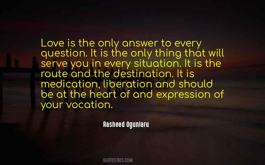 Love Is The Only Answer Quotes #1656363