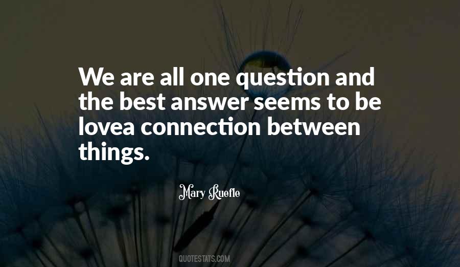 Love Is The Only Answer Quotes #85888