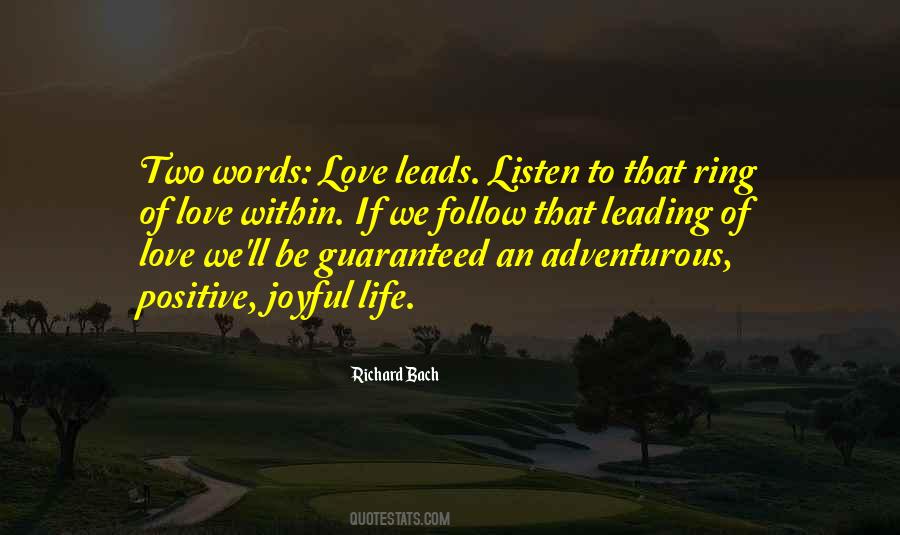 Love Leading Quotes #639038