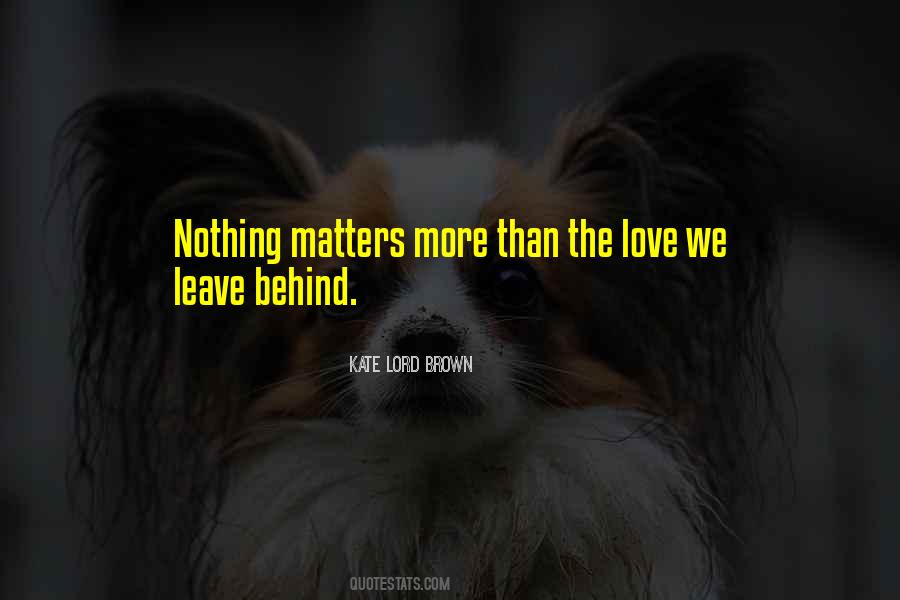 Love Matters Quotes #251750