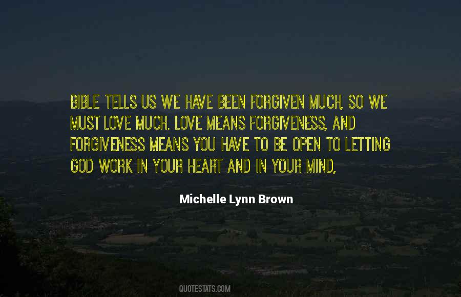 Love Means Forgiveness Quotes #1841059