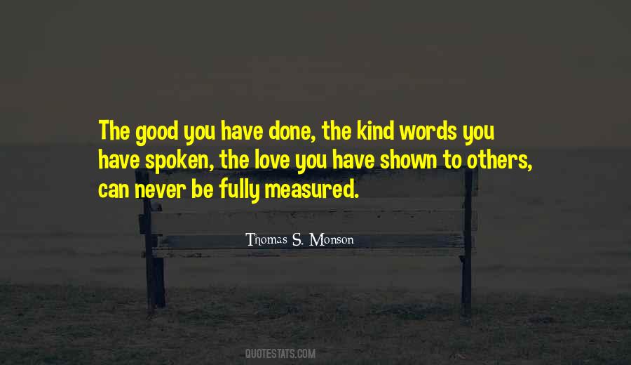 Love Measured Quotes #304191