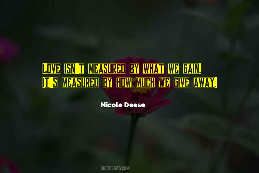 Love Measured Quotes #533313