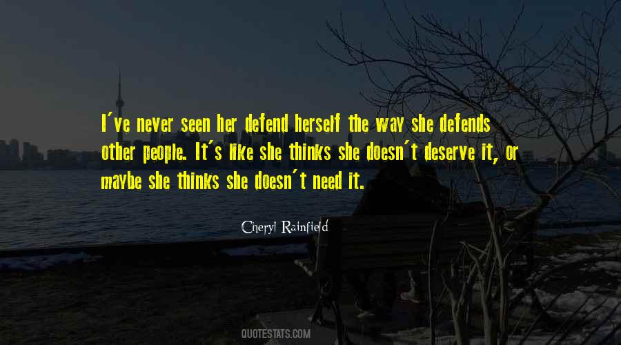 Quotes About Defends #696127