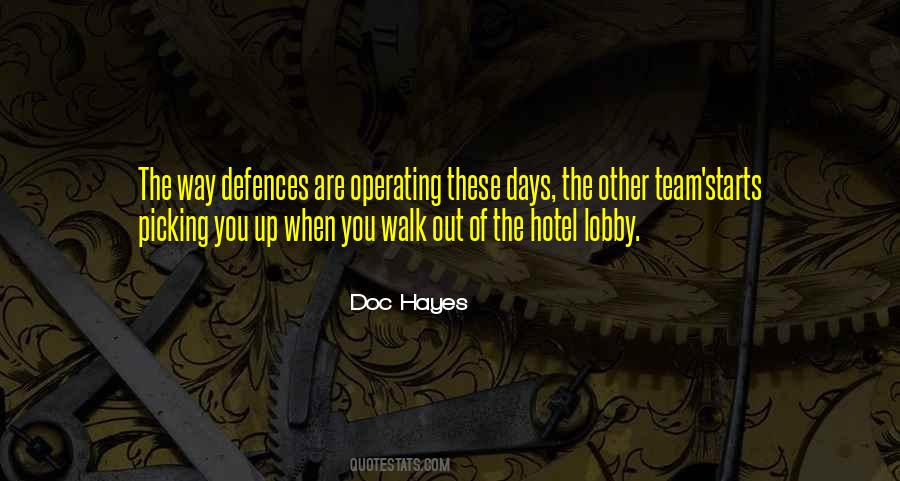 Quotes About Defences #830514