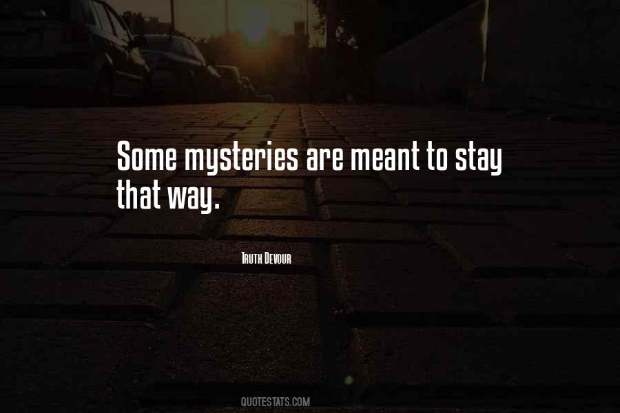 Love Mysteries Quotes #1651271