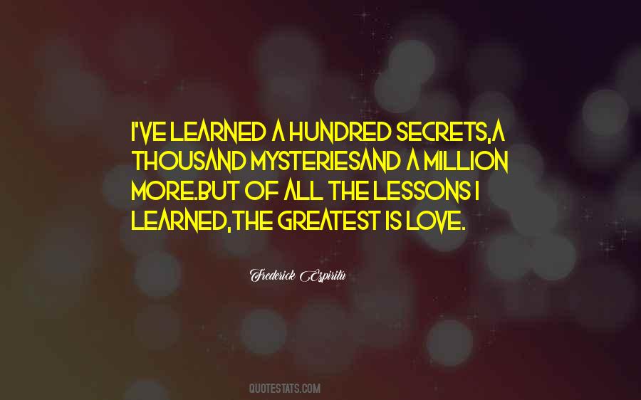 Love Mysteries Quotes #778558