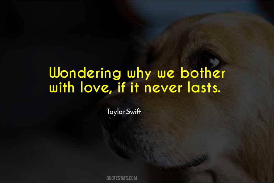 Love Never Lasts Quotes #1082906
