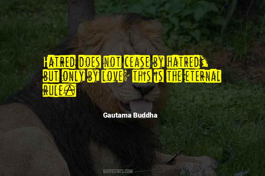 Love Not Hatred Quotes #1192191