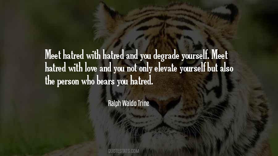 Love Not Hatred Quotes #747100