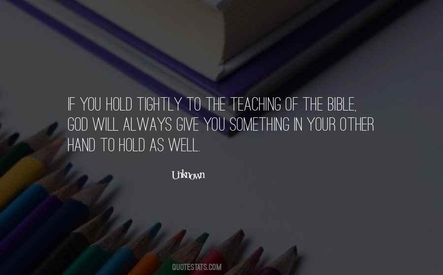 Quotes About Teaching The Bible #552930