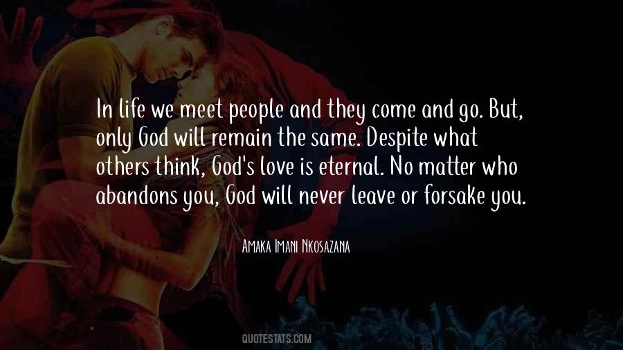 Love Only God Quotes #204927