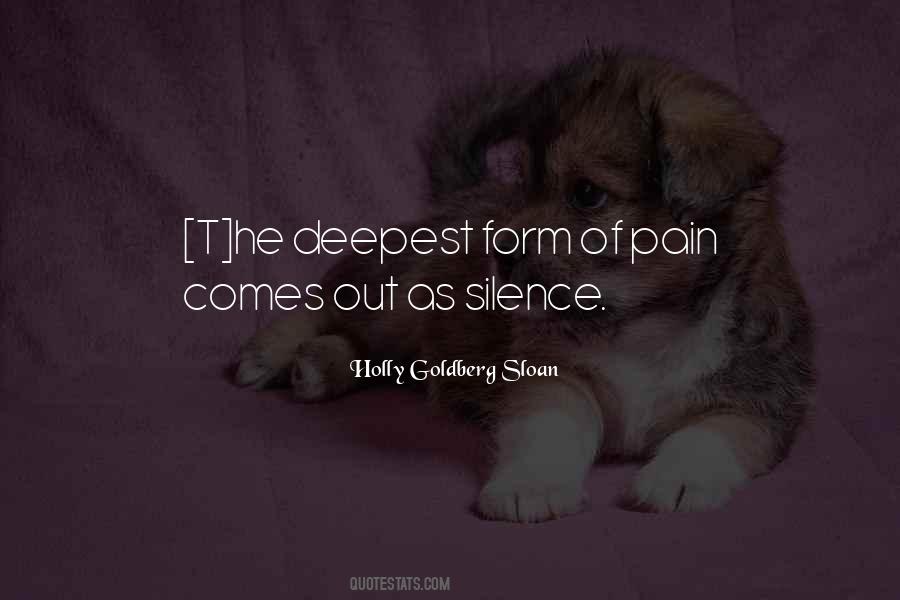 Quotes About Deepest Pain #423013