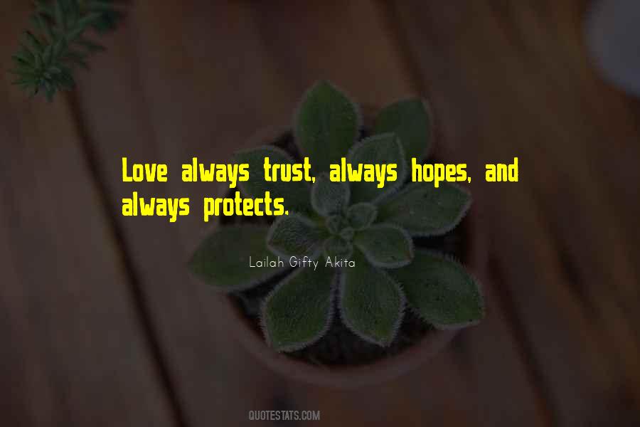 Love Protects Quotes #596978