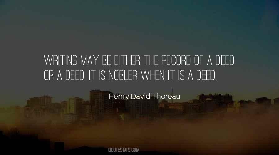 Quotes About Deed #1239368