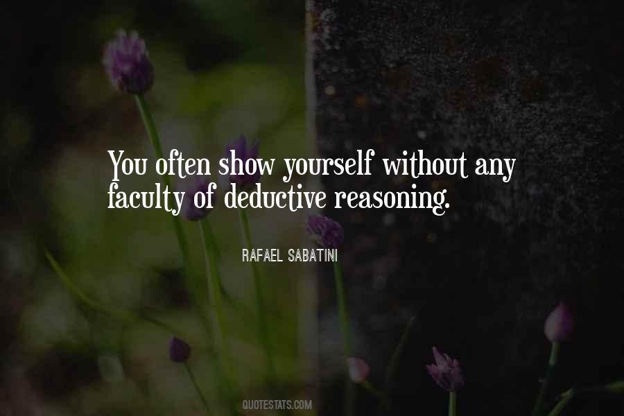 Quotes About Deductive #130282