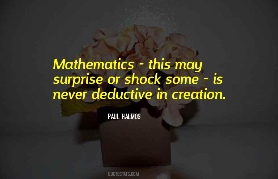 Quotes About Deductive #155753
