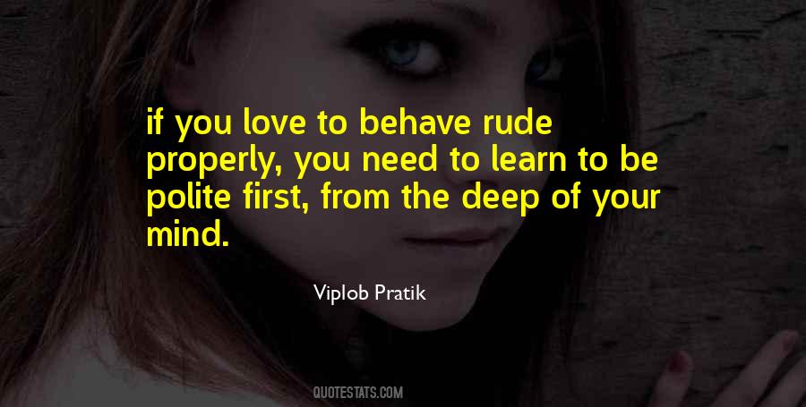 Love Rude Quotes #1100252