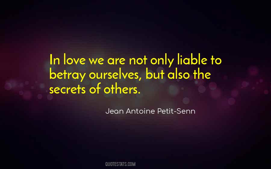 Love Secrecy Quotes #1756124