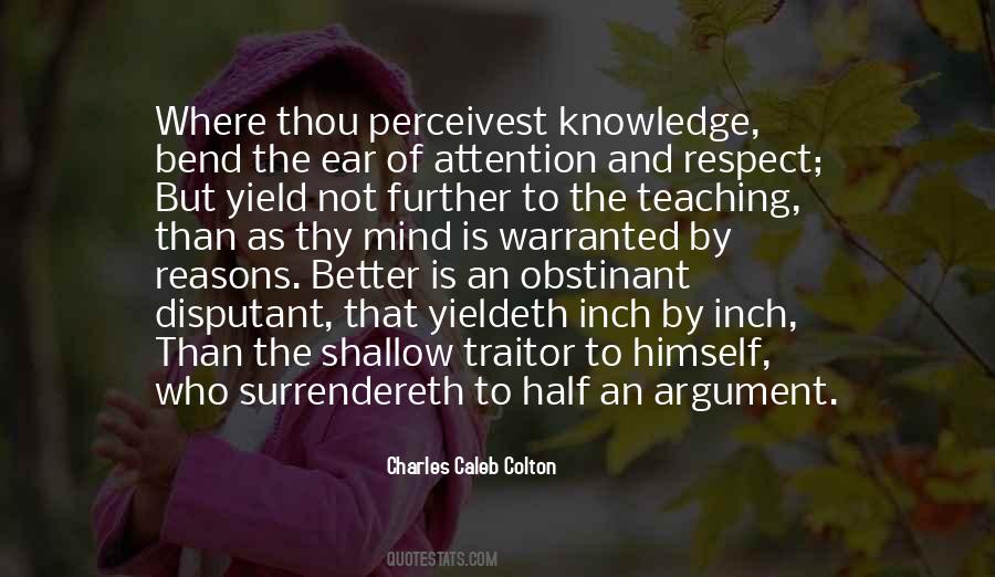 Quotes About Teaching Knowledge #1688319