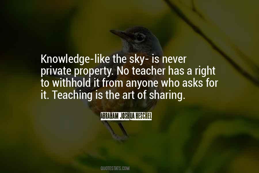 Quotes About Teaching Knowledge #577813