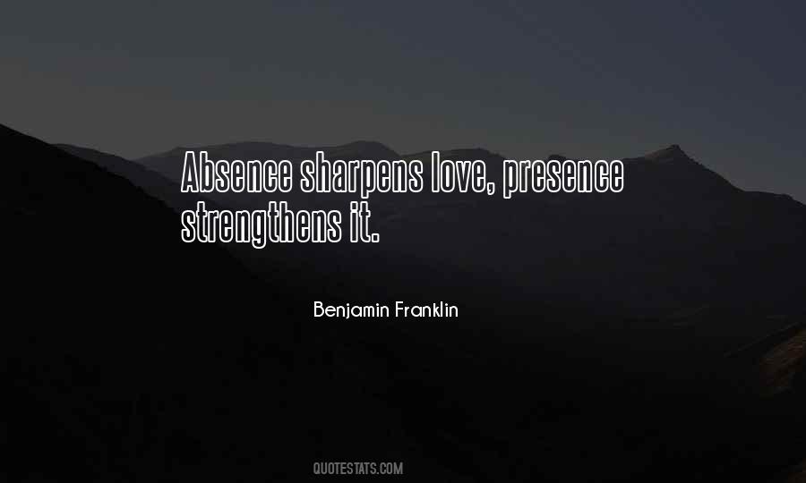 Love Strengthens Quotes #1416990