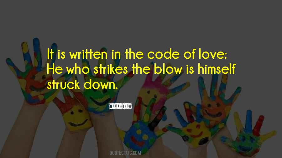 Love Strikes Quotes #1376369