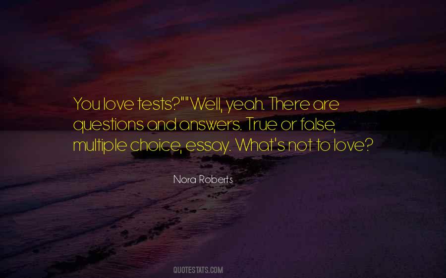 Love Tests Quotes #121007