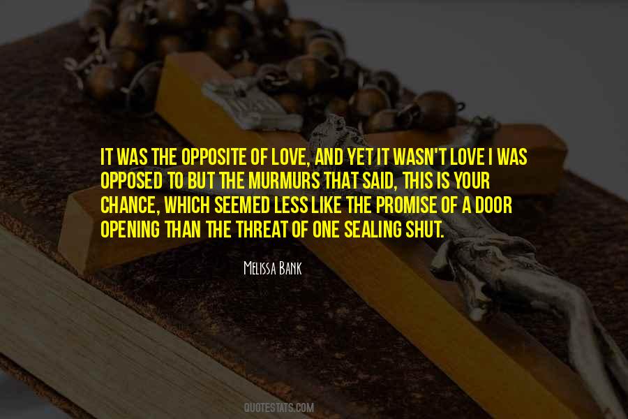 Love Threat Quotes #1639144