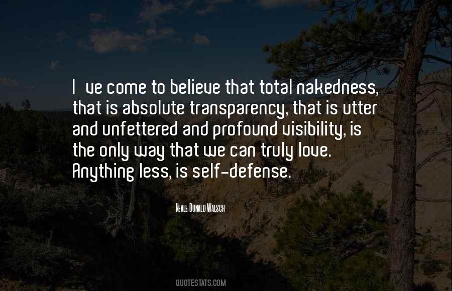 Love Transparency Quotes #1720898