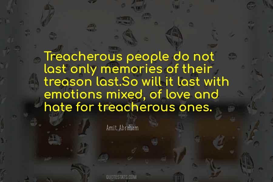 Love Treacherous Quotes #807809